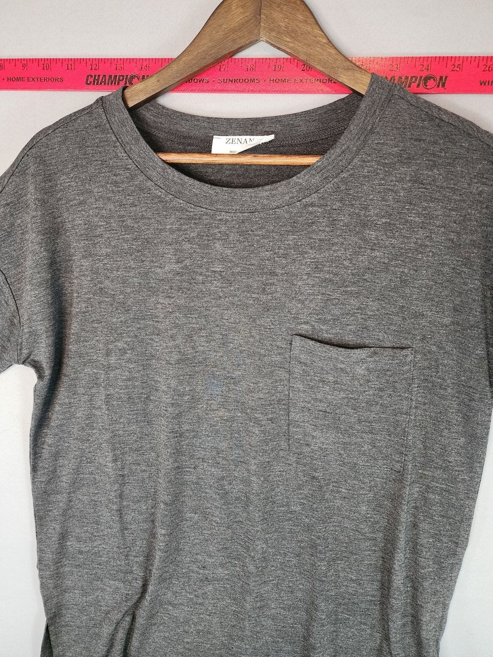 Zenana Outfitters Heather Gray Short Sleeve Tee